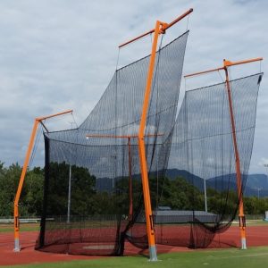 hammer cage , portable discus cage, club hammer discus, metal throwing cage, world athletics, hammer throw cage, hammer discus, throwing cage, ashton playing fields, discus throwing cages, carrara commonwealth games, hammer cage, hammer / discus throwing cages, play hard sports, PHS, play hard sports equipment, ern Harley drive, athletics equipment, barlow park, Griffith university, IAAF, Australia, international, hard sports, hammer and discus, athletics track equipment